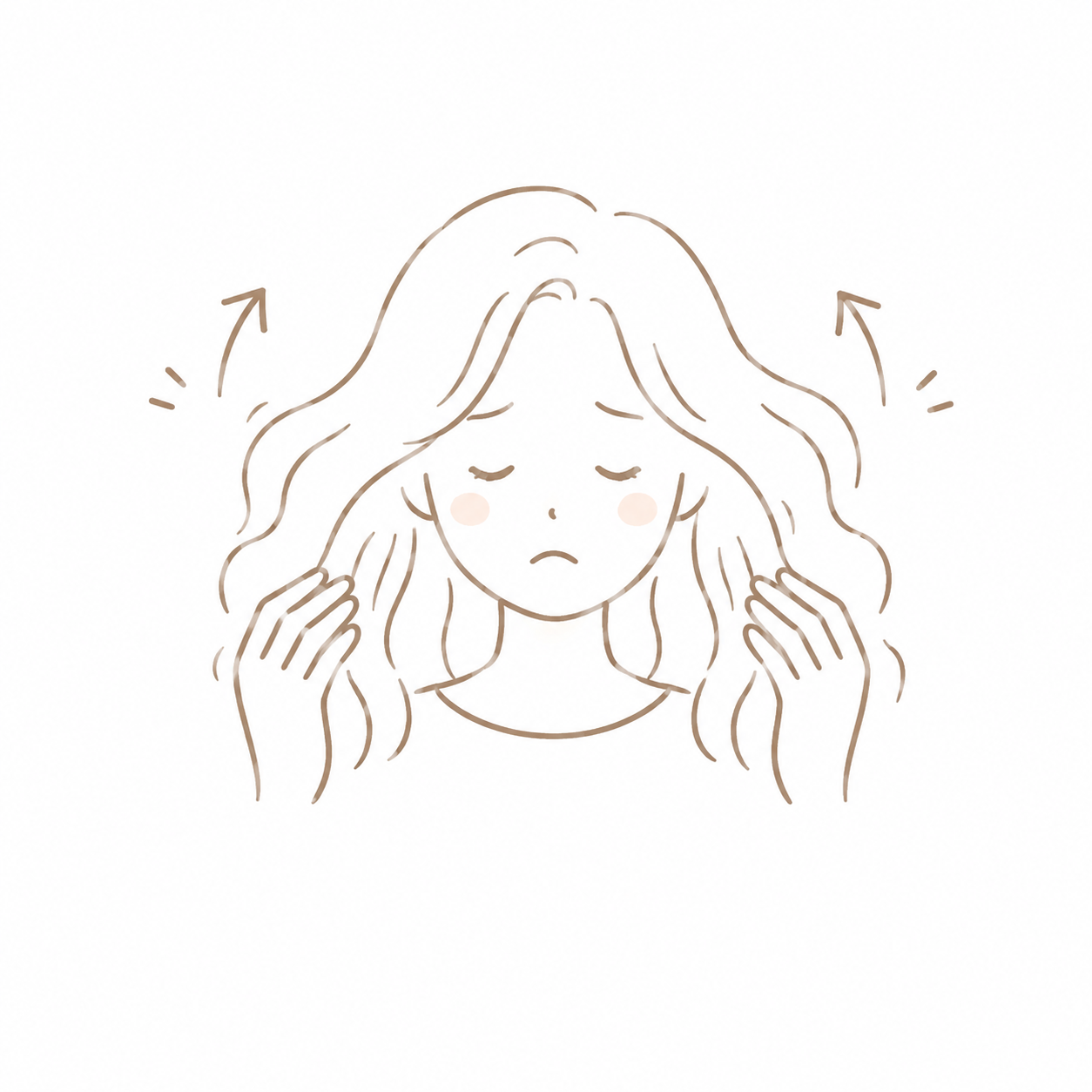 髪をすいても膨らむお悩み