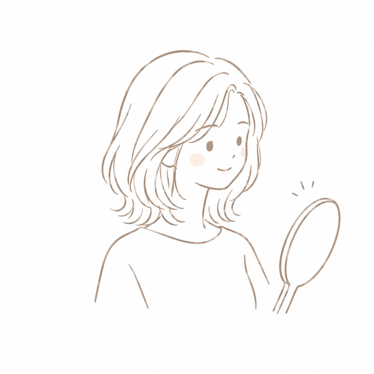 ステップボーンカットのイラスト